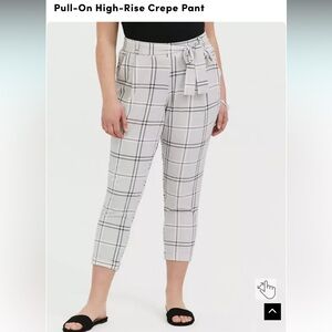 Torrid Pull On High Rise Crepe Pants